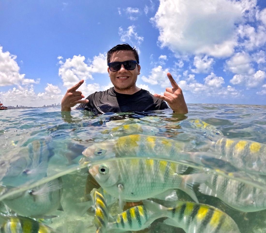Mergulho no litoral de João Pessoa, PB